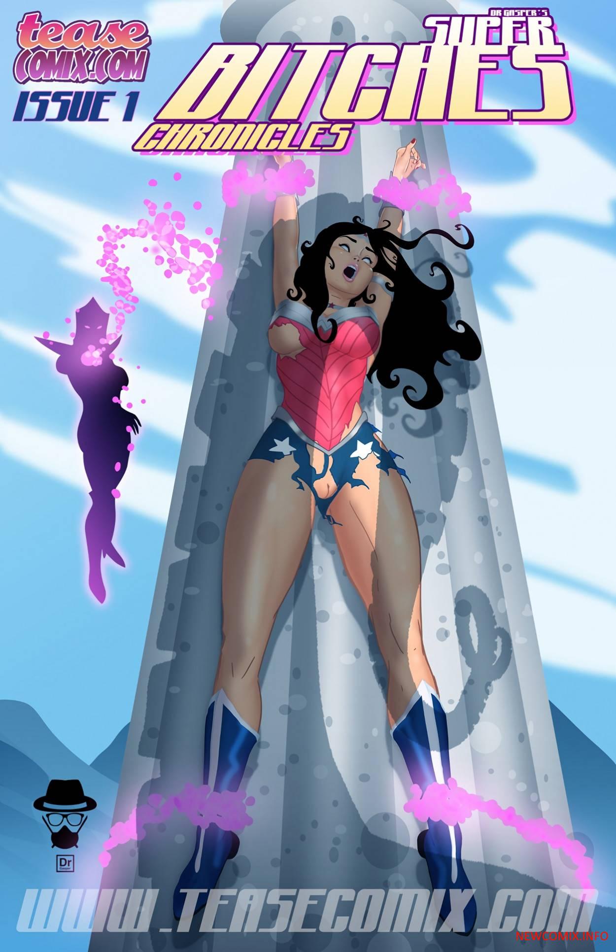TeaseComix (Dr Gasper) Super Bitches (Wonder Woman) | Супер шлюхи. Хроники  порно комикс